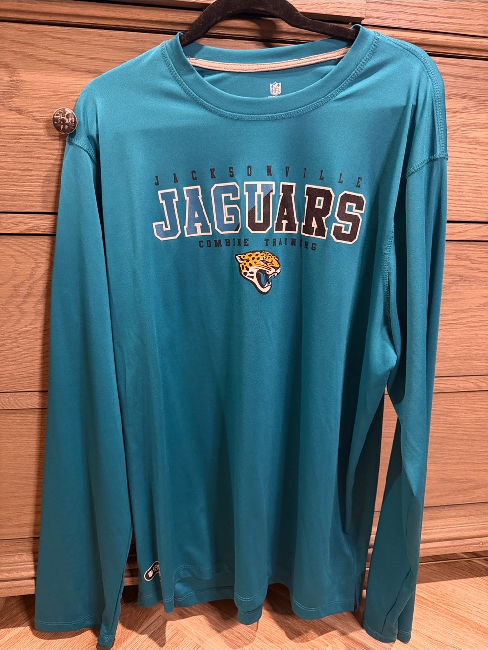 Jacksonville Jaguars Performance Long-Sleeve Tee in Teal